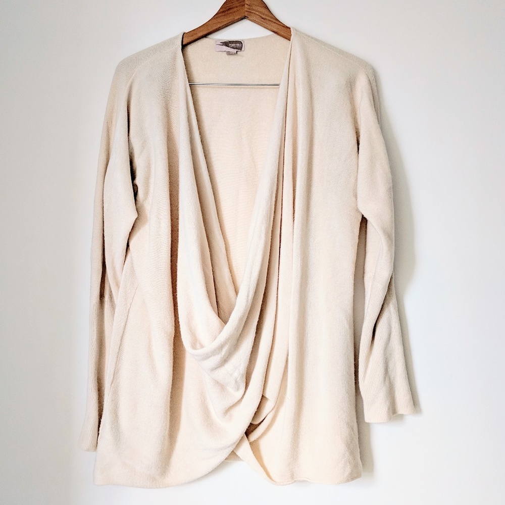 Cross Front Cream Sweater